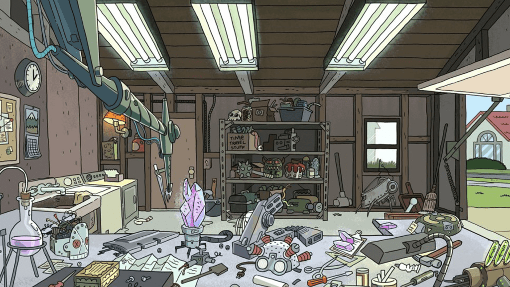Rick and morty background for funnyzoom meetings-min