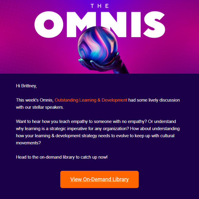 El EDM de omnis para acceder al contenido de sus seminarios web