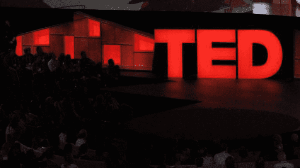 Dies ist mein Ted Talk Hintergrund für Zoom
