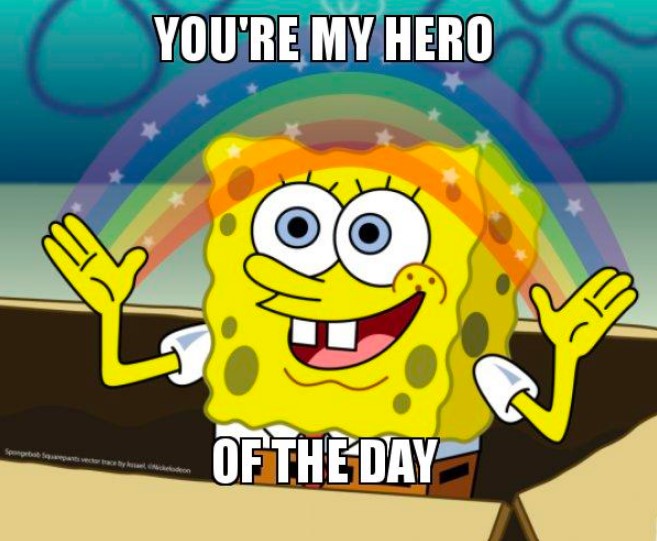 Spongebob says you're a Zoom editing hero