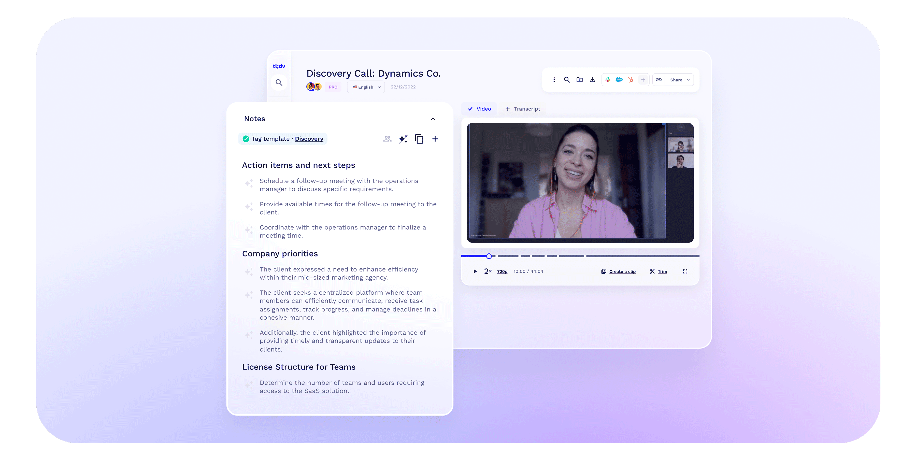 AI Meeting Minutes: Capture, Organize & Share Effortlessly - tl;dv