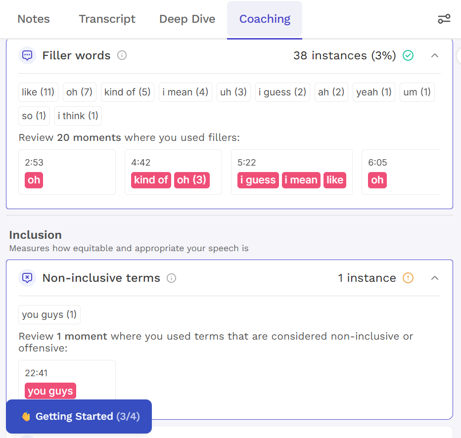 Read's coaching was not that helpful for me.