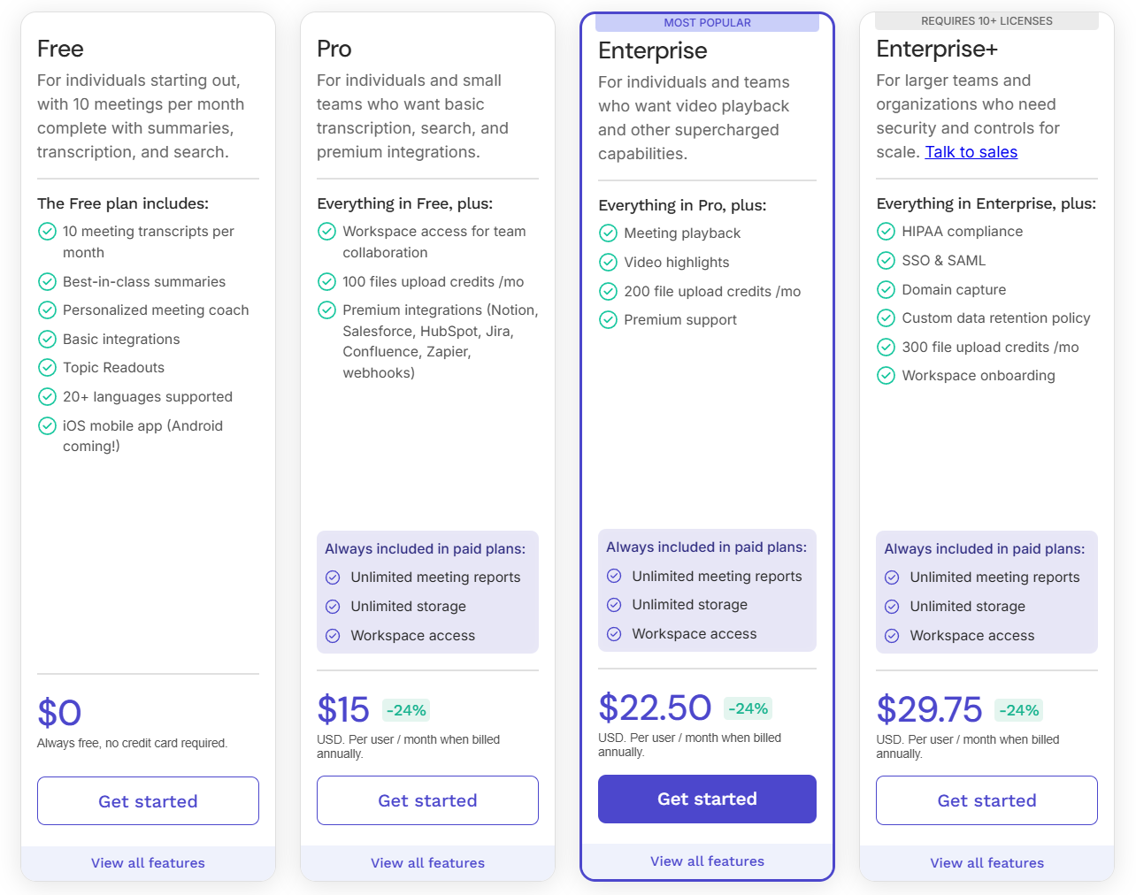 Read.ai pricing: how much does it cost?