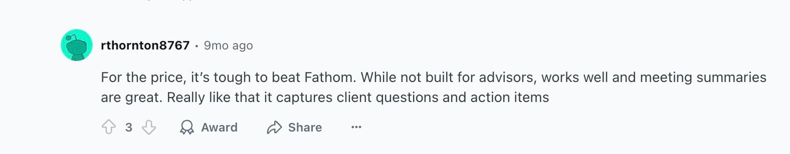 fathom pricing positive
