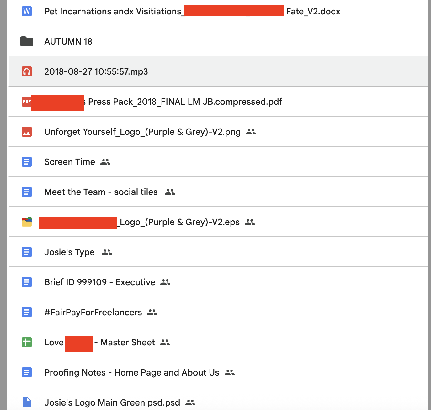 Google Drive chaos