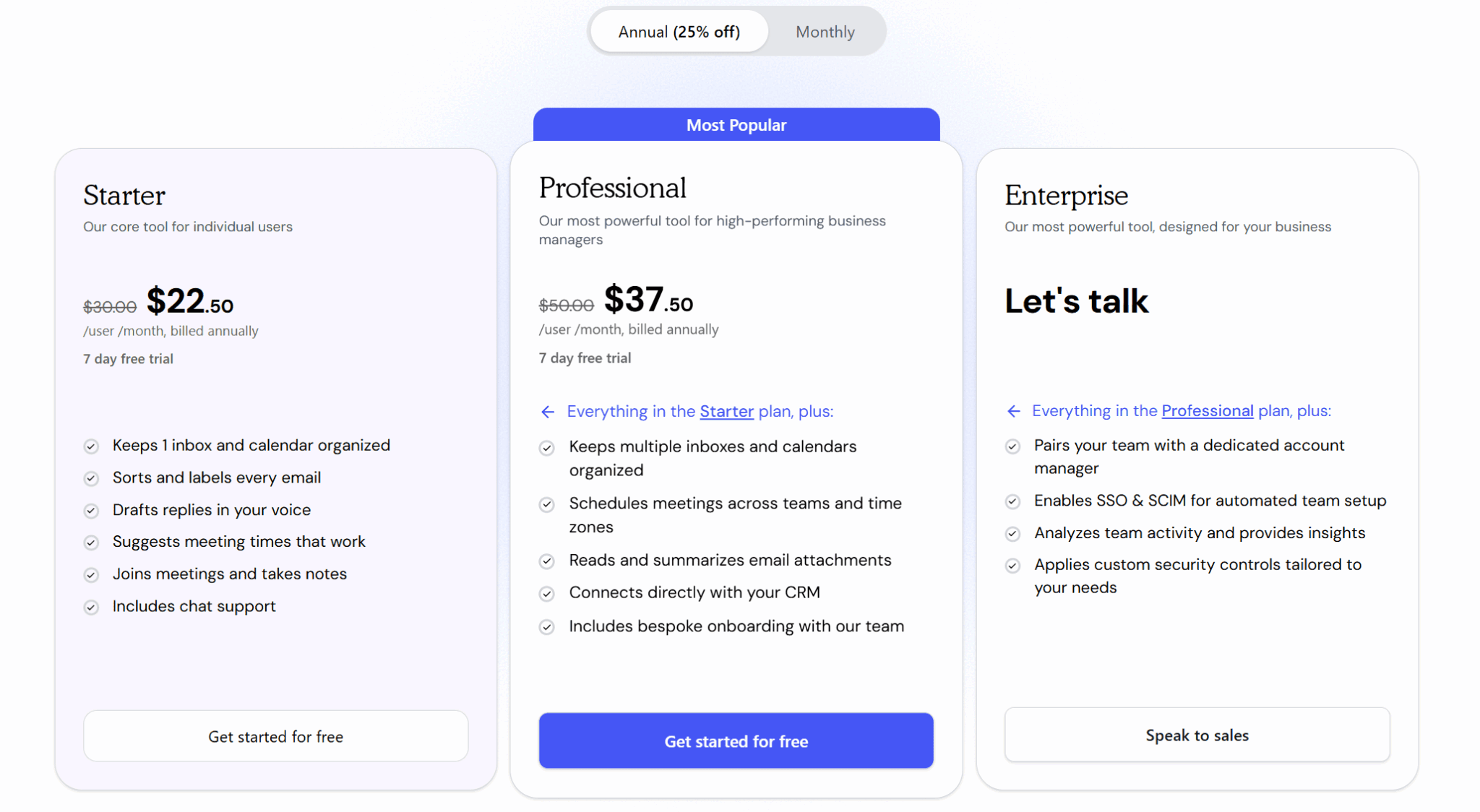 Fyxer's pricing: how much does Fyxer.ai cost?