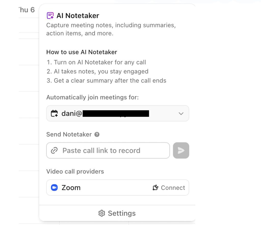 ClickUp organising ai notektaker